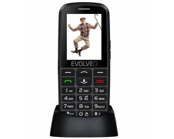 Mobiltelefon EasyPhone EG (EP550) EP-550 (fekete) Nagy gomb és kijelző, vészhívó gomb!